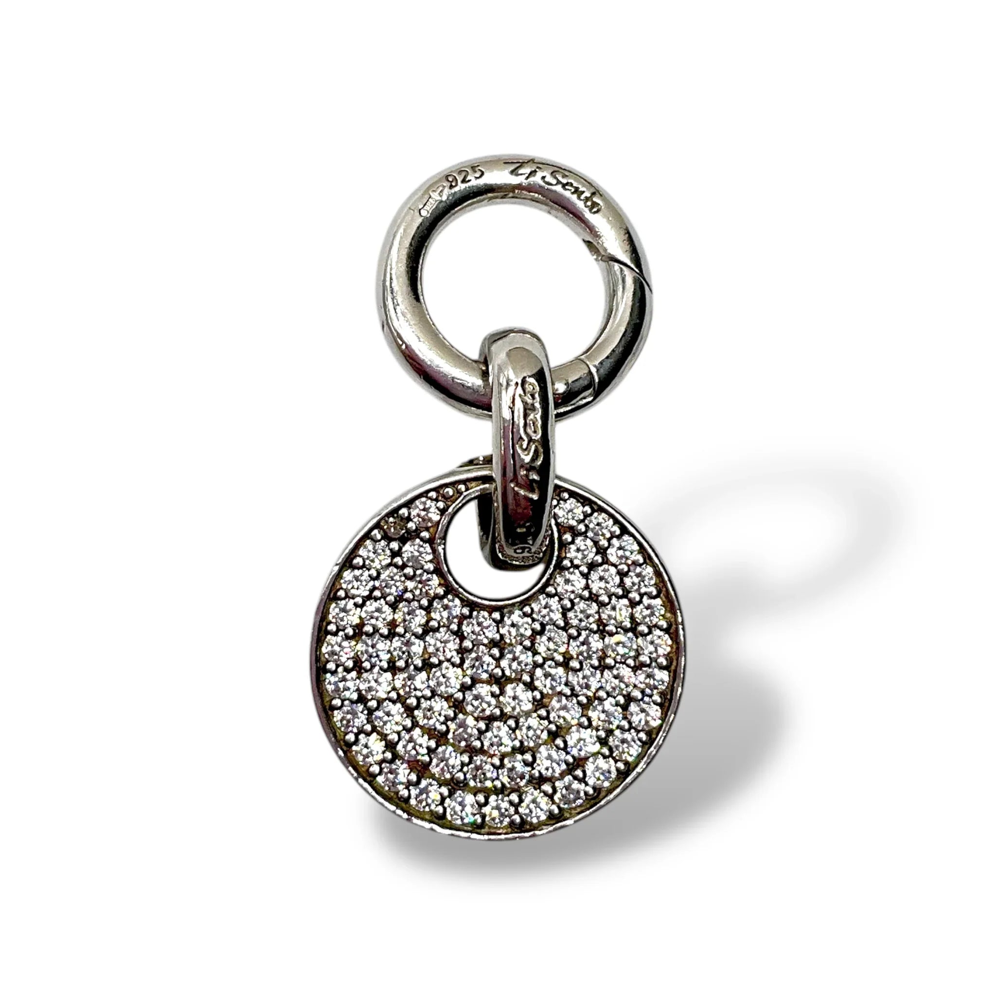 Ti Sento Milano Silver Pavé Zirconia Pendant