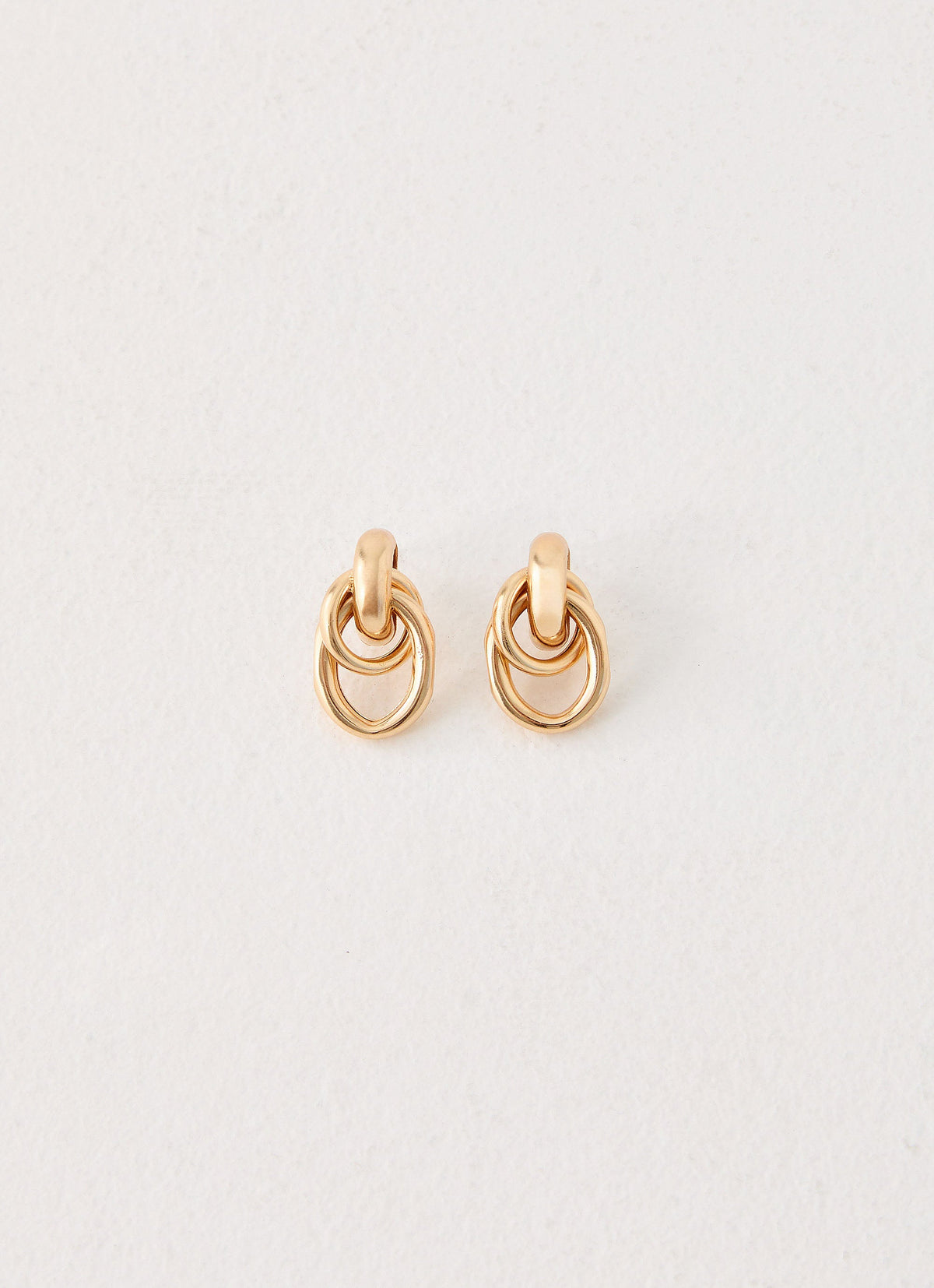 Plus One Earrings - Gold