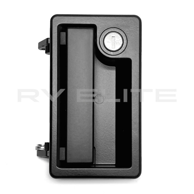 RV Entry Door Handle Rectangular Lock, REV Group - American Coach, Holiday Rambler, Fleetwood, Monaco Coach