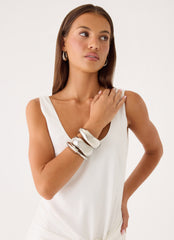 Rule Breaker Bracelets - Silver