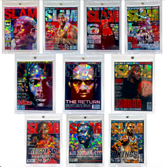 Michael Jordan Slam Series 2 Cracked Ice Holographic Custom 10 Card Lot | Limited Edition Basketball Collectible Set