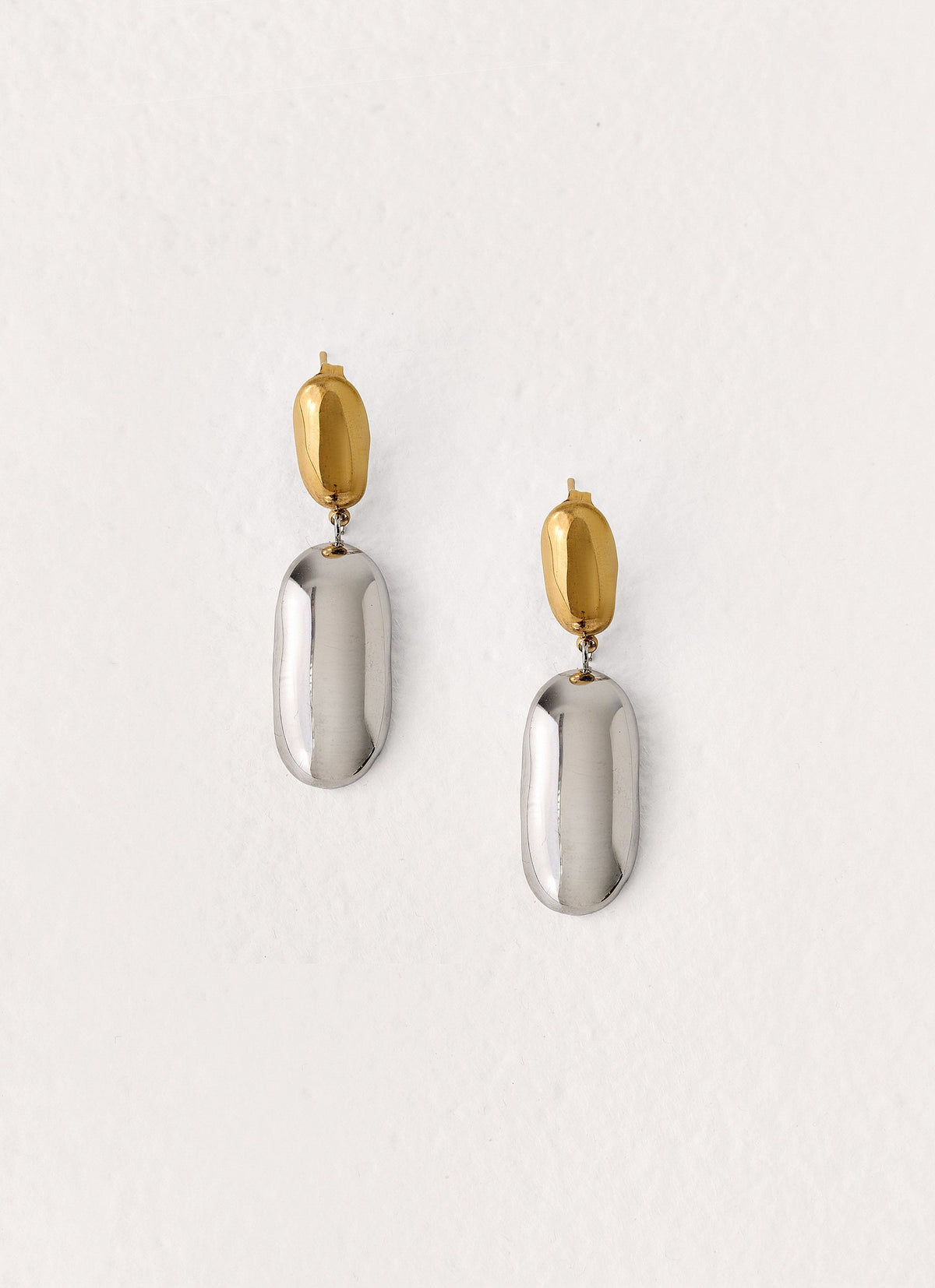Second Nature Earrings - Gold/Silver Metal