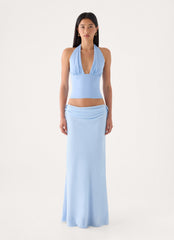 Selesa Maxi Skirt - Blue