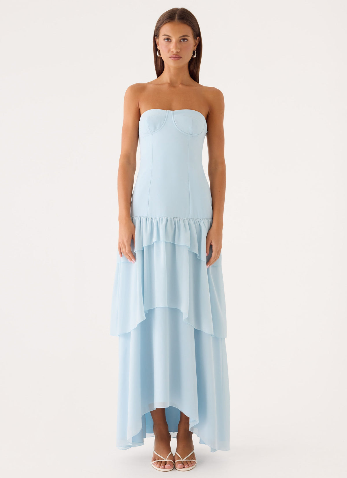 Sharn Strapless Maxi Dress - Blue