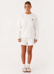 Signature Oversized Sweatshirt - Ivory