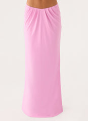 Small Moments Pleated Maxi Skirt - Pink