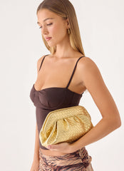 Solstice Clutch Bag - Gold