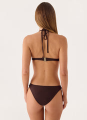 Soraya Halter Bikini Top - Chocolate