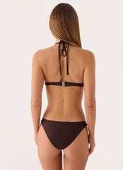 Soraya High Cut Bikini Bottom - Chocolate
