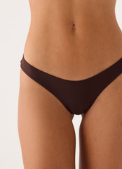 Soraya High Cut Bikini Bottom - Chocolate