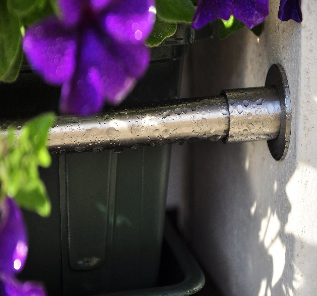Blumenkastenhalterung f. Fensterbänke Edelstahl ohne Bohren