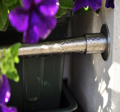 Blumenkastenhalterung f. Fensterbänke Edelstahl ohne Bohren