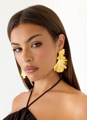 Spring Whisper Earrings - Gold