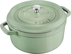 Staub - 5.5 QT Round Cocotte Sage 5.2L - 40508-706