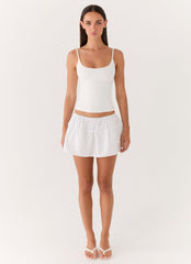 Sugar Talking Mini Skort - White