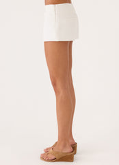 Swarov Low Rise Shorts - White
