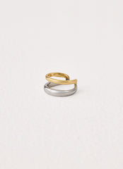 Sweet Contrast Ring - Gold/Silver Metal