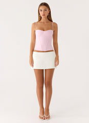 Tayana Corset Top - Pink