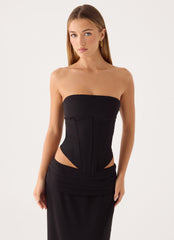 Tillie Corset Top - Black