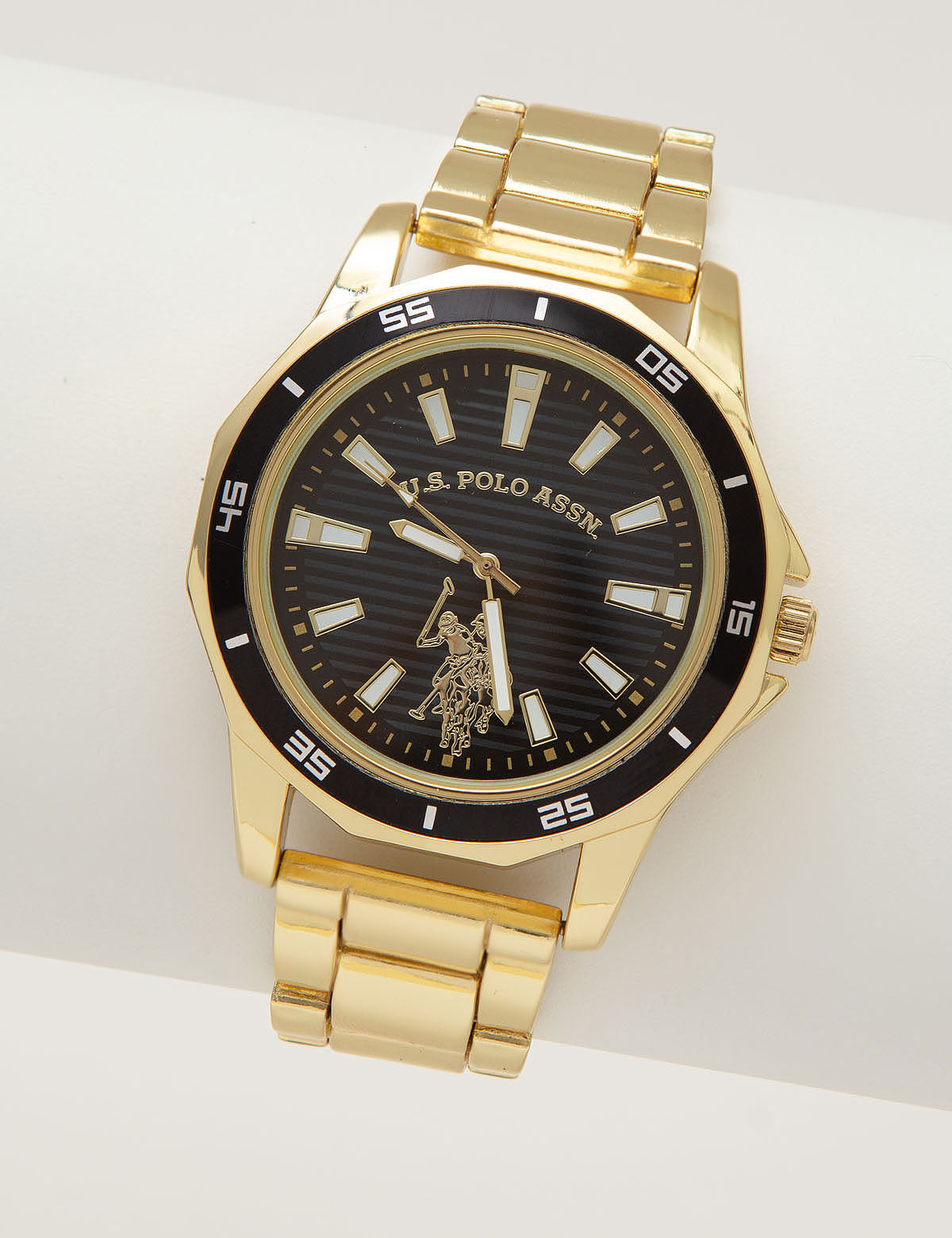 MEN'S GOLDTONE BRACELET WATCH - U.S. Polo Assn.