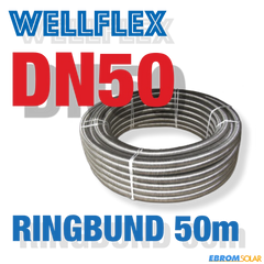 WELLFLEXROHR EDELSTAHL DN50 RINGBUND 50m