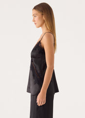 Winona Night Cami Top - Black