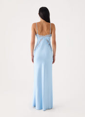 Winona Night Slip Dress - Blue