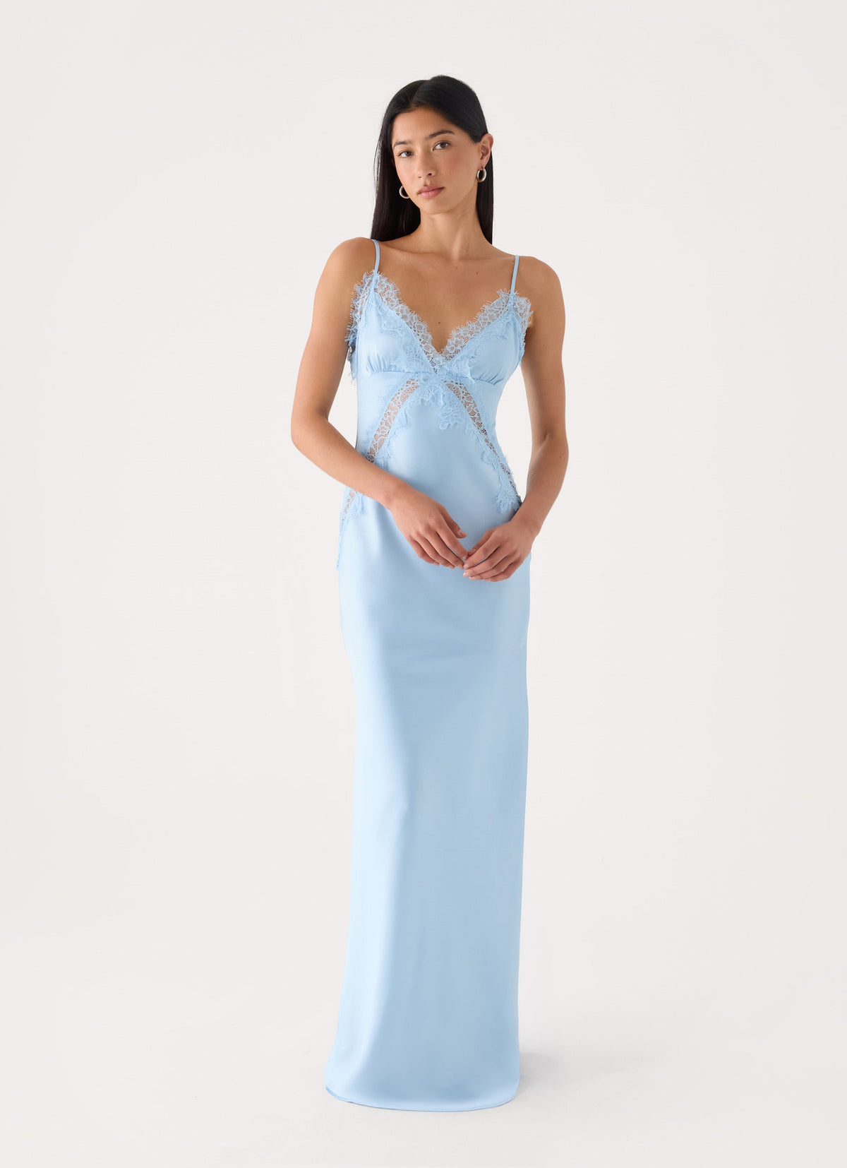 Winona Night Slip Dress - Blue