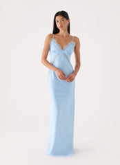 Winona Night Slip Dress - Blue