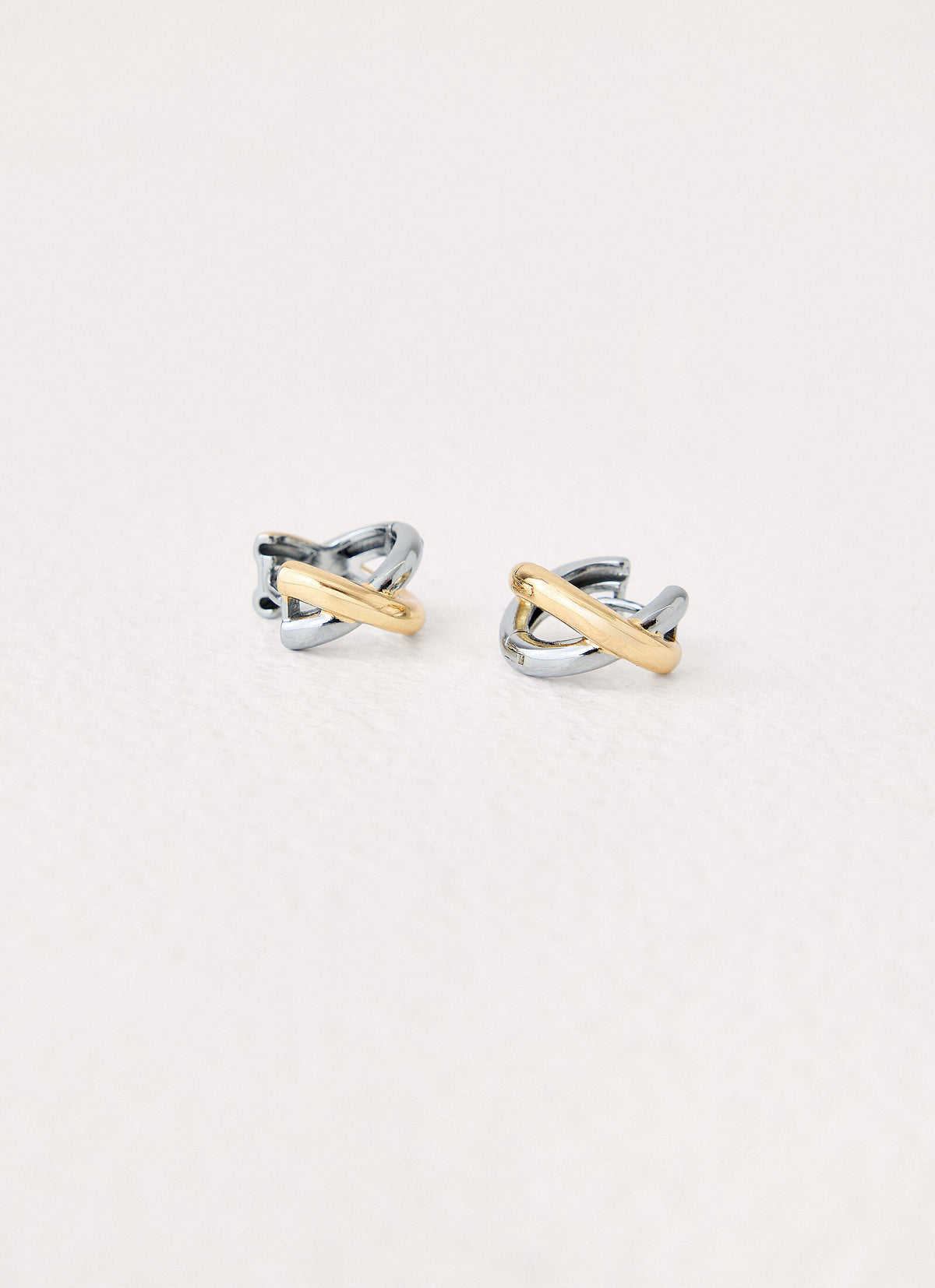 Yin & Yang Earrings - Silver /Gold