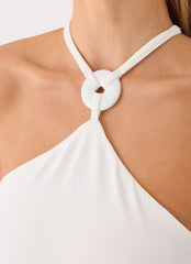 Youra Beaded Top - White
