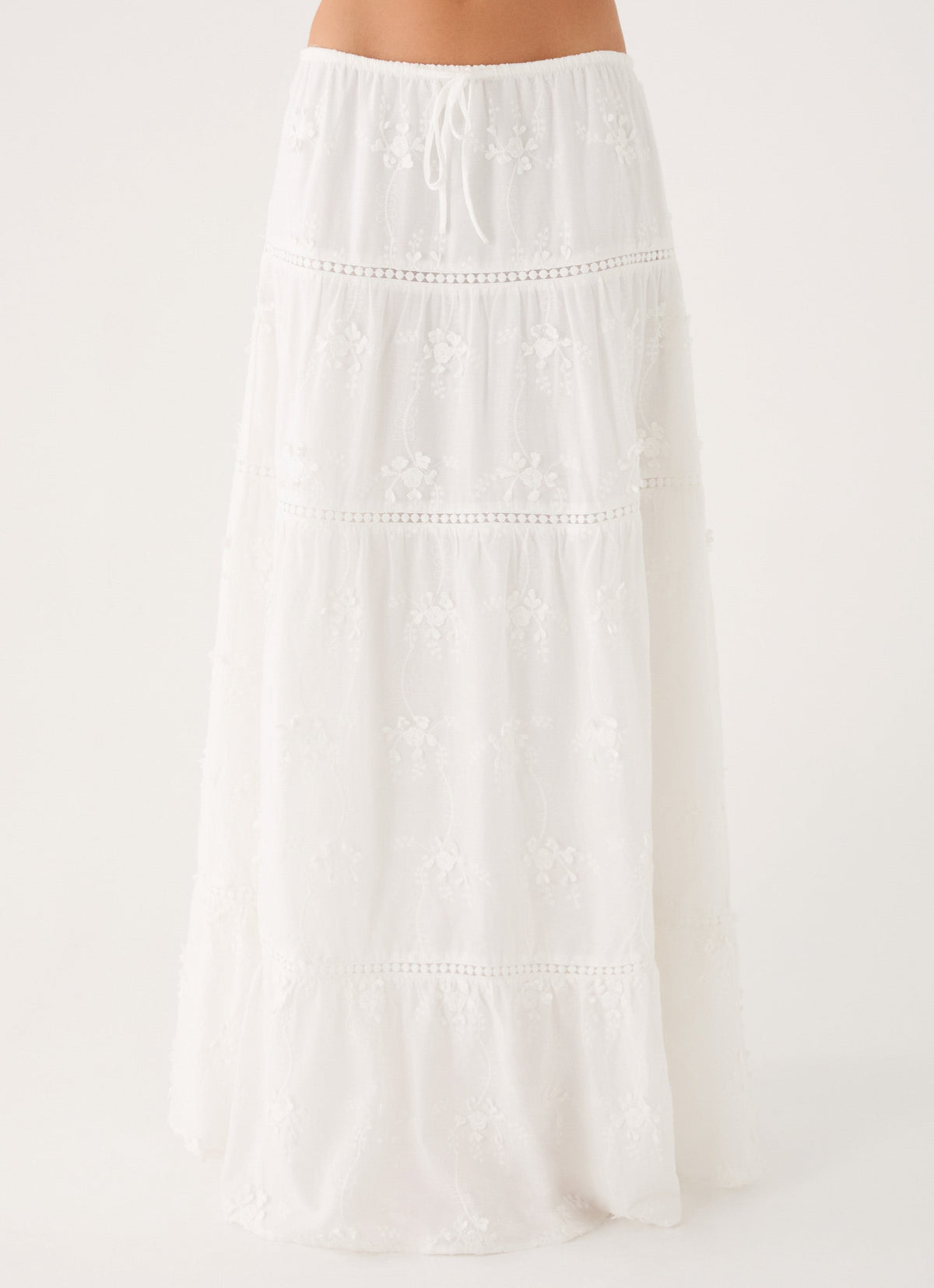Yours To Keep Maxi Skirt - White