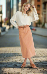 Ronan Elastic Hem Knit Top