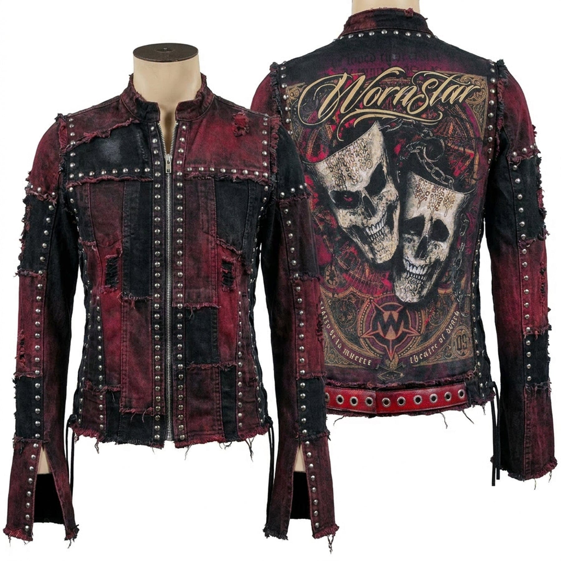 Custom Chop Shop Jacket Wornstar Custom Jacket - Muerte