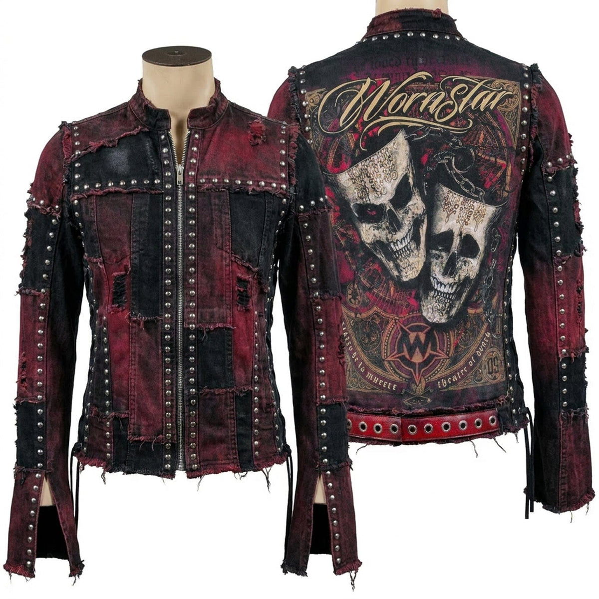 Custom Chop Shop Jacket Wornstar Custom Jacket - Muerte