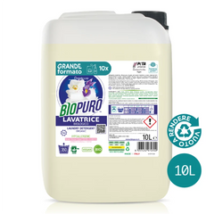 detersivo liquido ecologico lavatrice Biopuro 10L orchidea iris