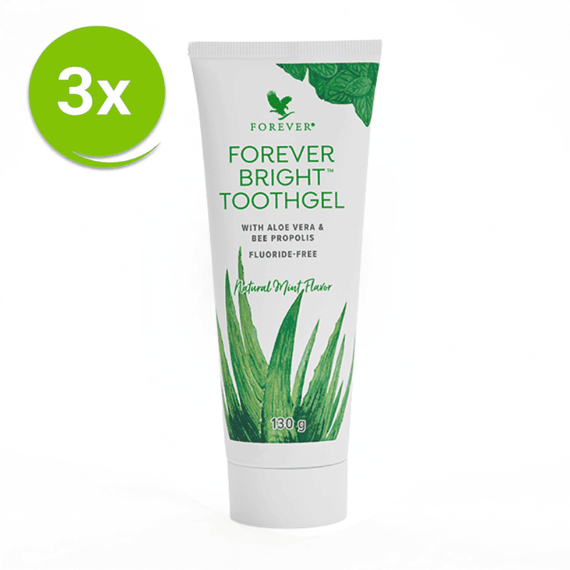 Forever Bright Toothgel 3-pack value bundle – Natural toothpaste with bee propolis