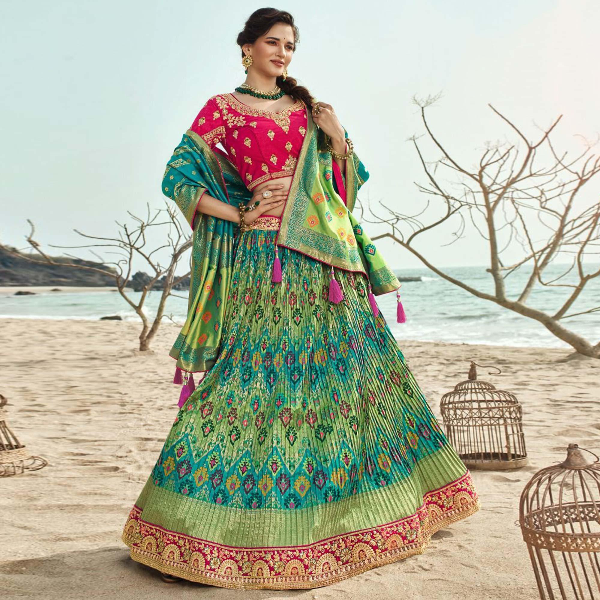 green-festive-wear-woven-banarasi-silk-lehenga-139656