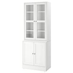 Ikea HAVSTA - Storage combination w glass-doors, white, 81x47x212 cm