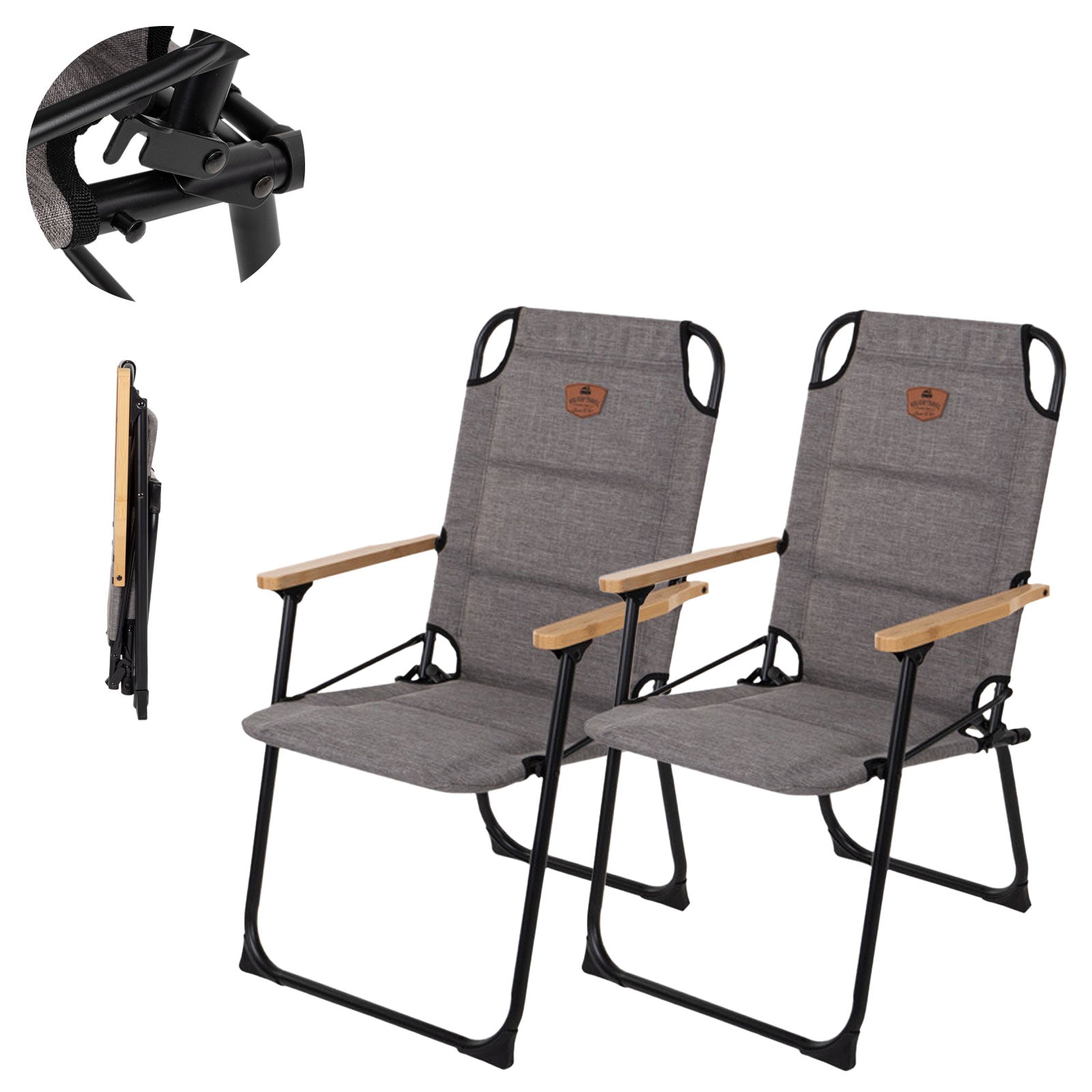2x Campingstuhl klappbar Gartenstuhl Klappstuhl klein bis 100kg, kleines Packmaß – Holiday Travel