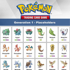 Printable Pokémon Placeholder Pages - Generation 1 Kanto 151 Pokemon +  Checklist (digital Download)