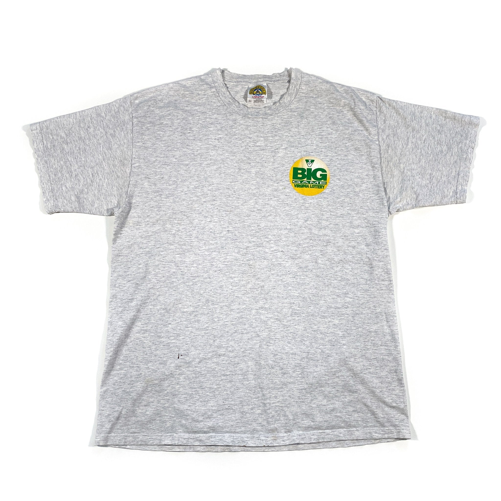 Vintage 90's Big Game Virginia Lottery VA Lotto T-Shirt