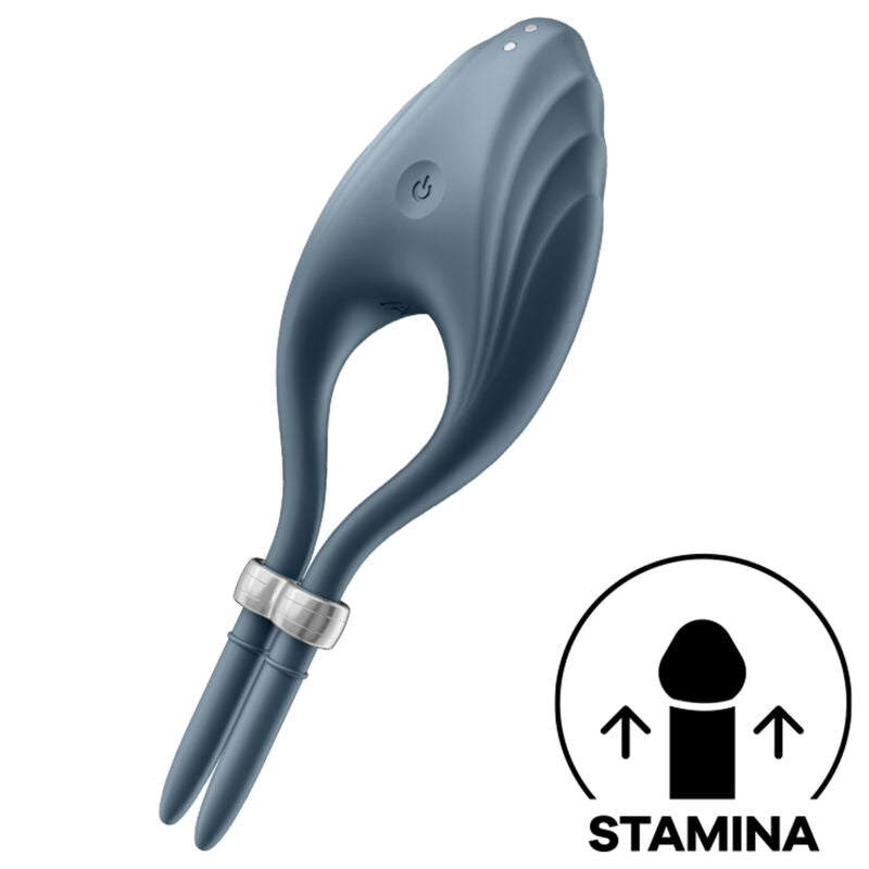 Vibratore ad anello satisfyer duelist - grigio-0