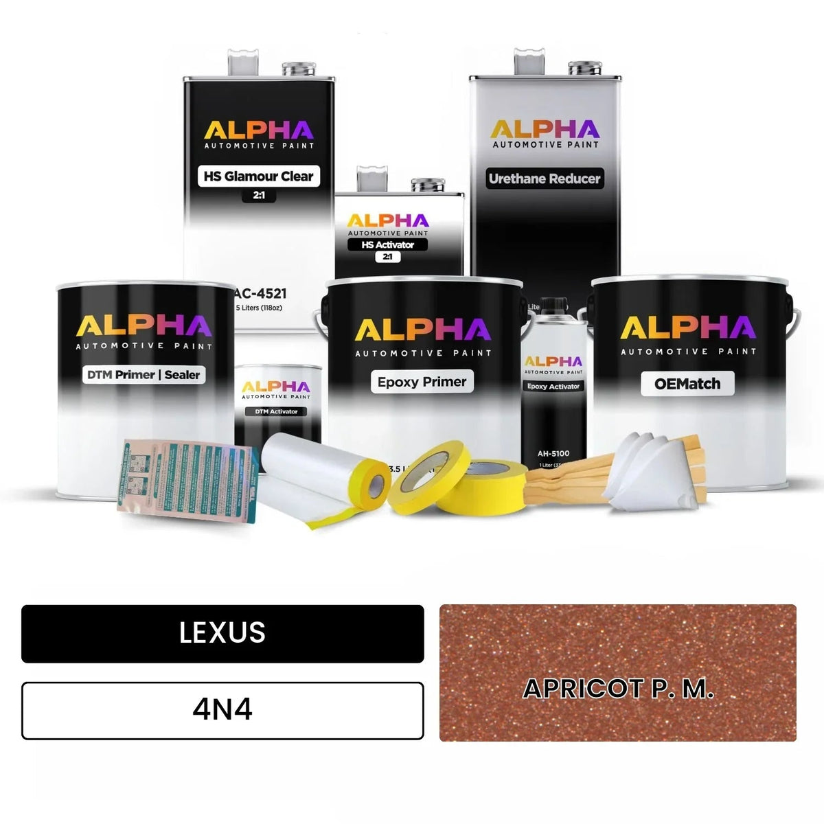 LEXUS APRICOT P. M. 4N4 OEMatch Vehicle Paint Kit