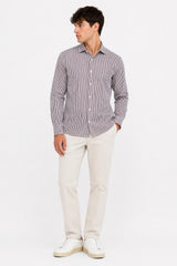 GIANNI LUPO Camicia stretch rigata