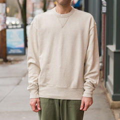 Kulhuse Cotton Linen Loopback Sweatshirt in Natural