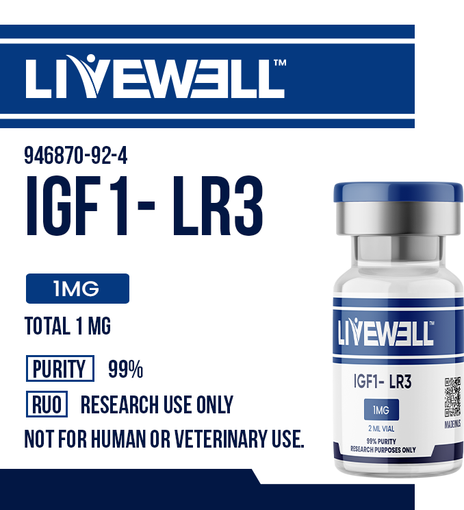 IGF-1 LR3 1mg Research Vial — Long Acting IGF-1