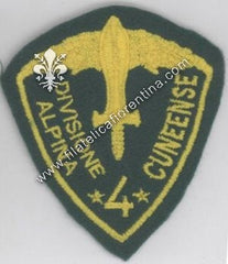 Distintivo da spalla della 4^ DIVISIONE ALPINA CUNEENSE