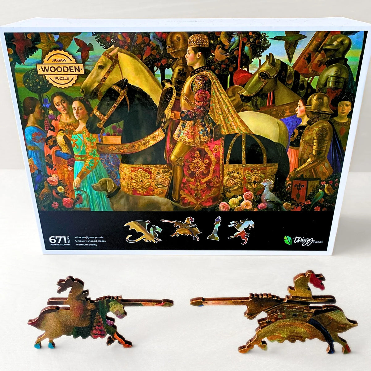671 pieces - Royal Hunt puzzle