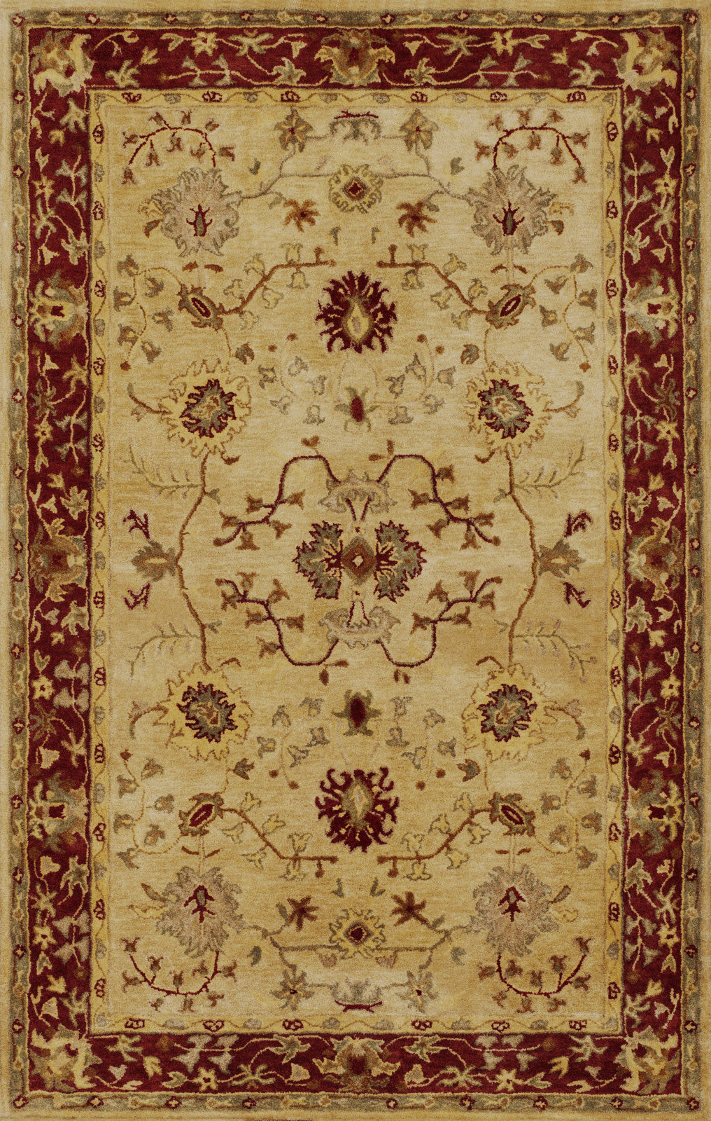 KAS Jaipur 3860 Sand/Rust Tabriz Hand Tufted Area Rug